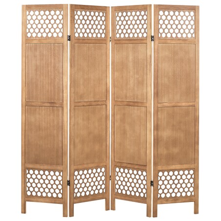 4-panelowy parawan pokojowy CERTOSA Jasnobrązowy 163 cm 170 cm