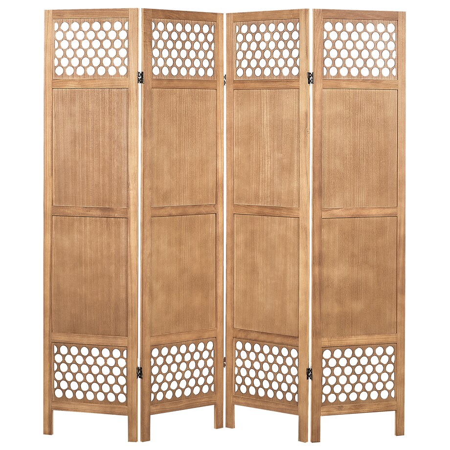 4-panelowy parawan pokojowy CERTOSA Jasnobrązowy 163 cm 170 cm