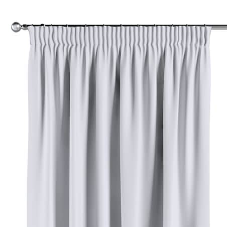 Zasłona na taśmie marszczącej 1 szt. 130x245 stalowa biel