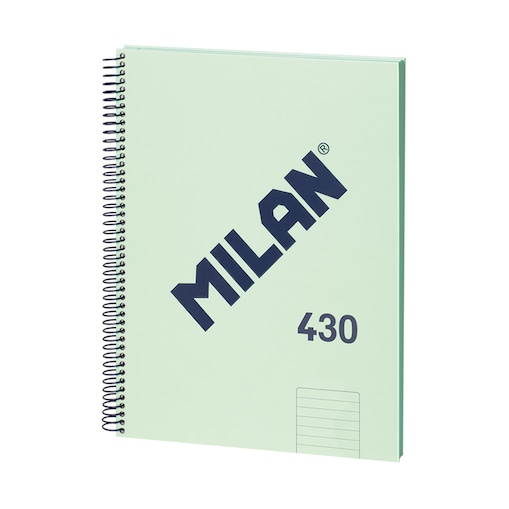 Zeszyt notes na spirali A4 MILAN w linie, 80 kartek, seria 1918, zielony