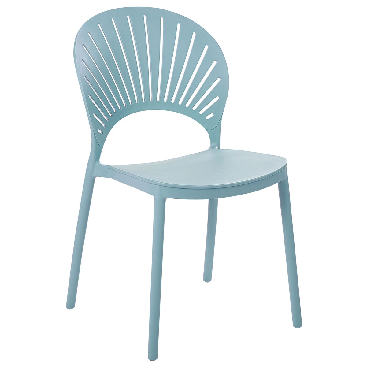 Zestaw 4 krzeseł ogrodowych OSTIA Błękitny