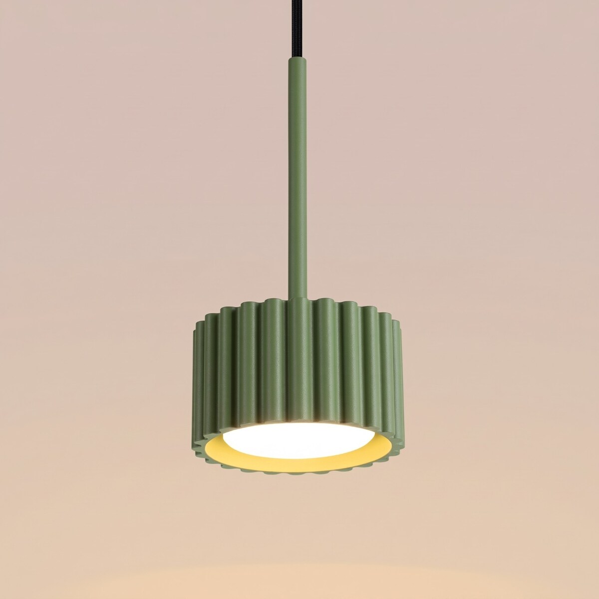 Lampa wisząca AURA 1 zielona oliwka Gx53