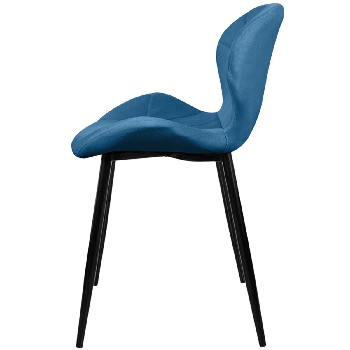 Krzesło tapicerowane skandynawskie nowoczesne welurowe pikowane