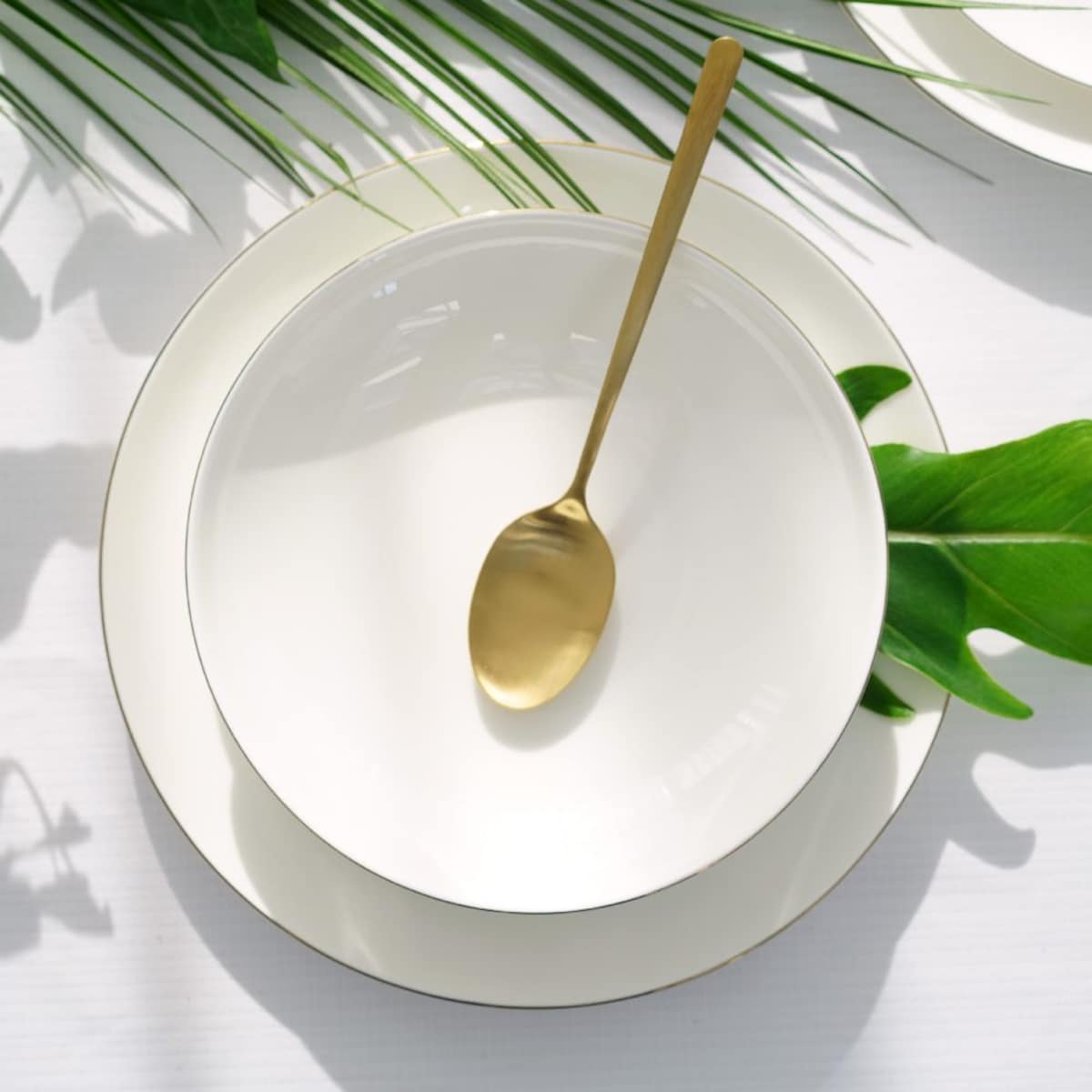 VILLA ITALIA Serwis obiadowy porcelanowy na 6 osób BOSTON Gold