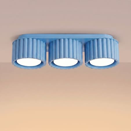 Plafon AURA 3 błękitny Gx53