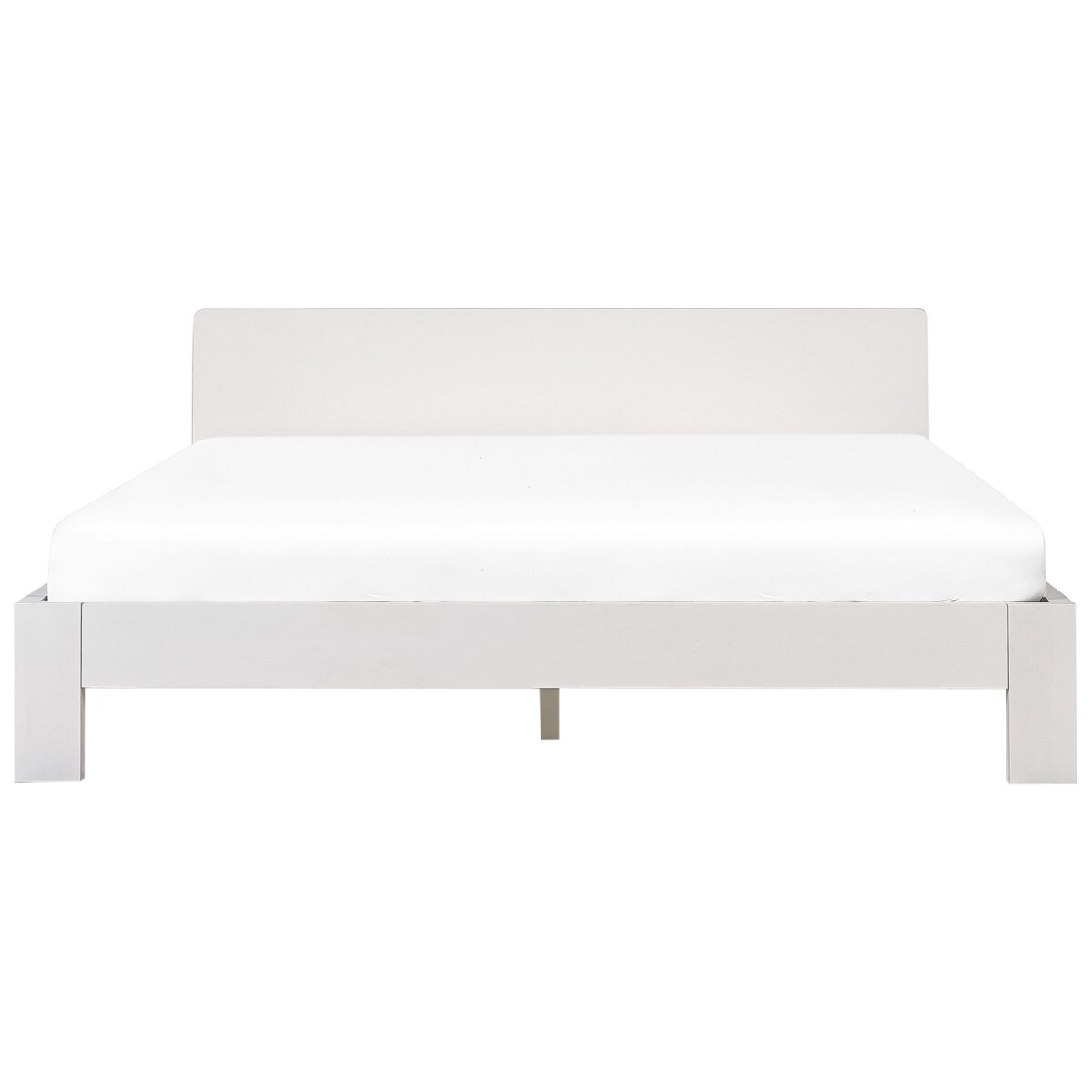 Łóżko drewniane 180 x 200 cm białe ROYAN