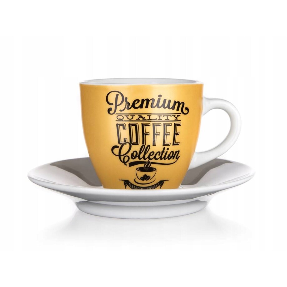 FILIŻANKA DO KAWY ESPRESSO 2 x 90 ml BANQUET dekorowana mała kubek prezent