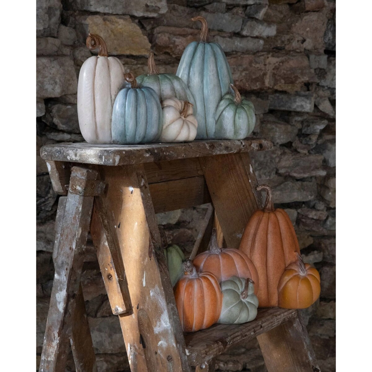 FIGURKA DYNIA NIEBIESKA OZDOBNA NA HALLOWEEN JESIEŃ BALKON TARAS OGRODOWA