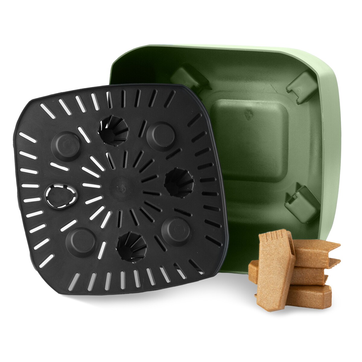 Doniczka Donica Ogrodowa 24 Cm Na Nóżkach Dekoracyjna Zielony