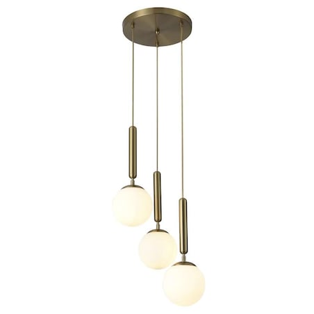 Wisząca LAMPA modernistyczna DIVINA 5353 Rabalux szklana OPRAWA kaskada ZWIS kule balls złote białe
