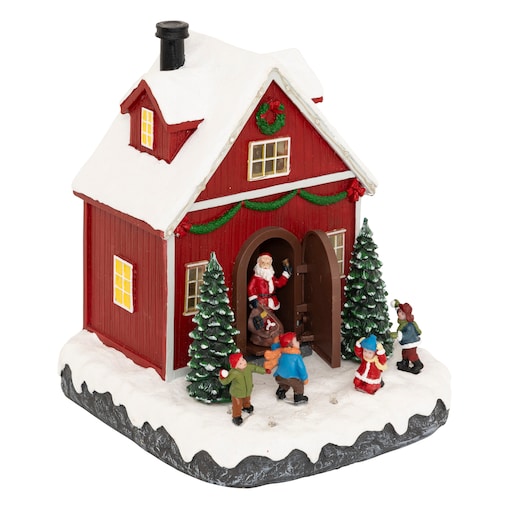 Domek bożonarodzeniowy, 16 LED, 18,5 cm