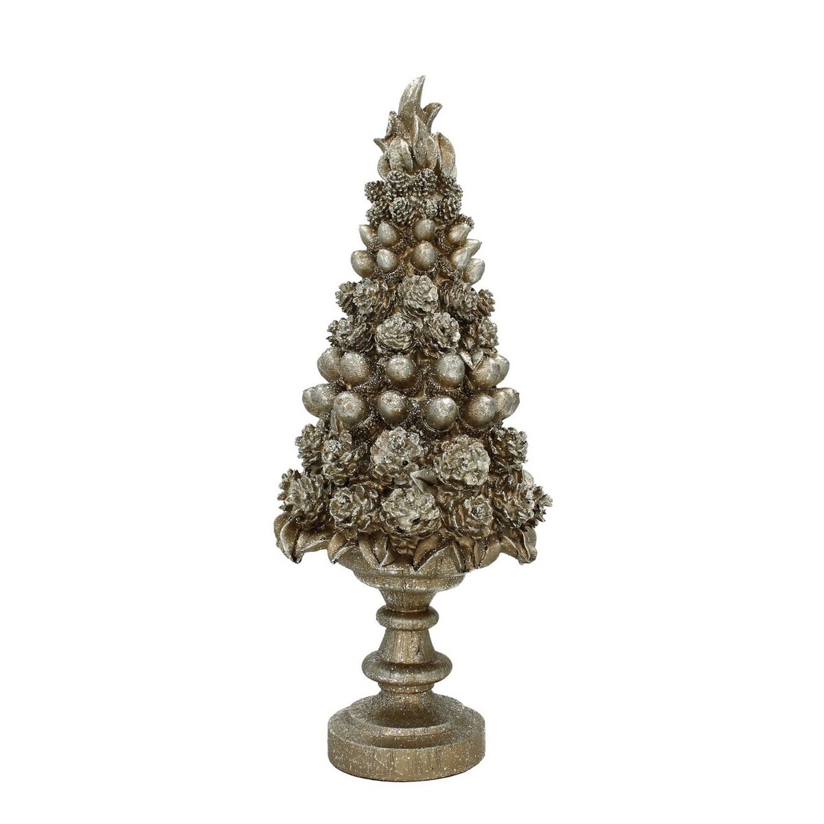 Dekoracja Christmas Tree Shine 43cm boże narodzenie, święta, świąteczne, antyczny brąz-srebrny, 17 x 43 cm