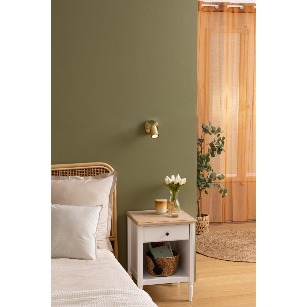 Kinkiet metalowy klasyczny regulowany VICO, Ø 10 cm