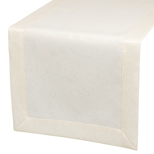Bieżnik Marmurek ecru (377) O5 - 40x240 cm - ecru
