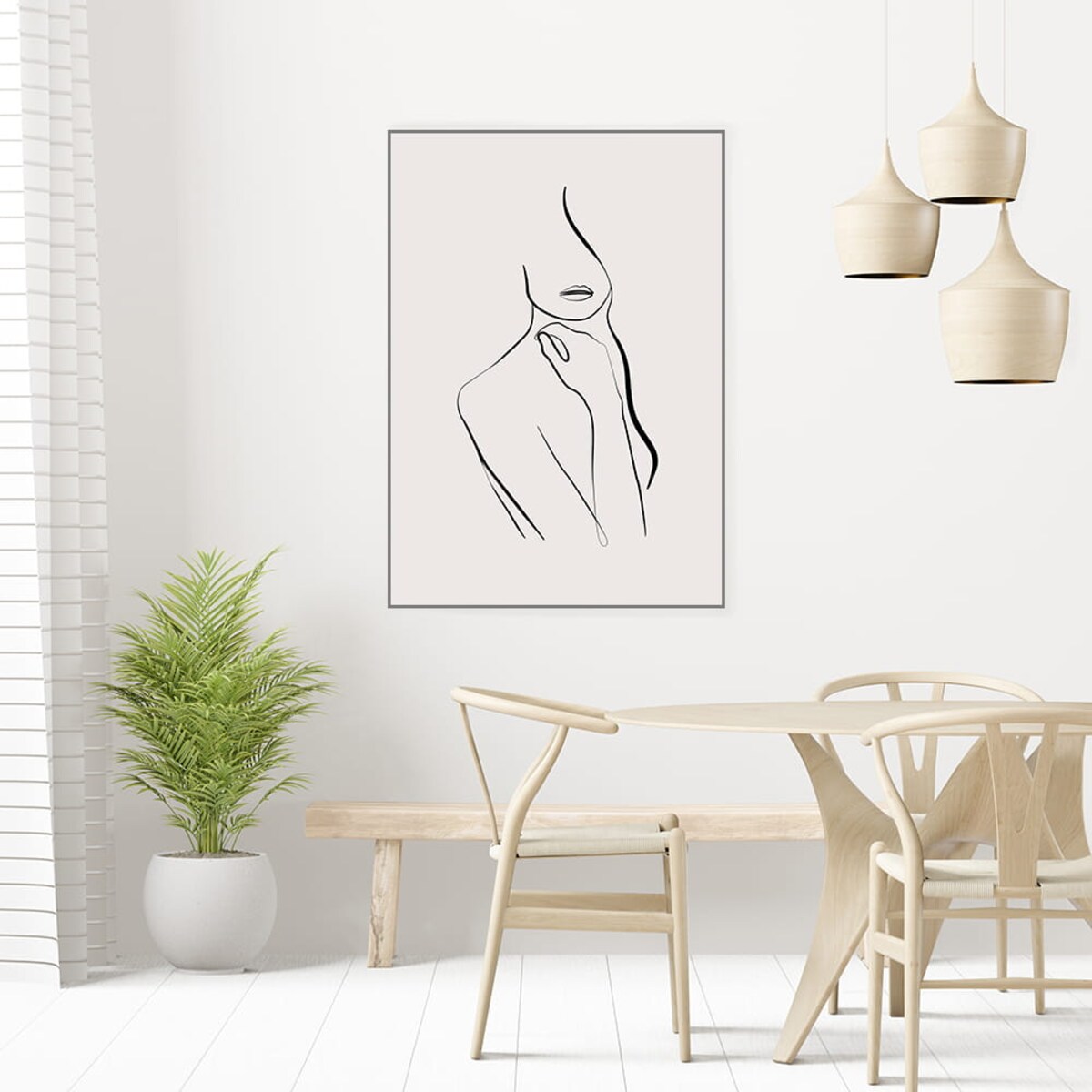 plakat line art woman no 1 21x30 cm