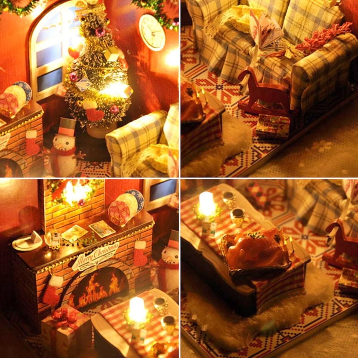 Miniaturowy domek - Kolacja z Mikołajem