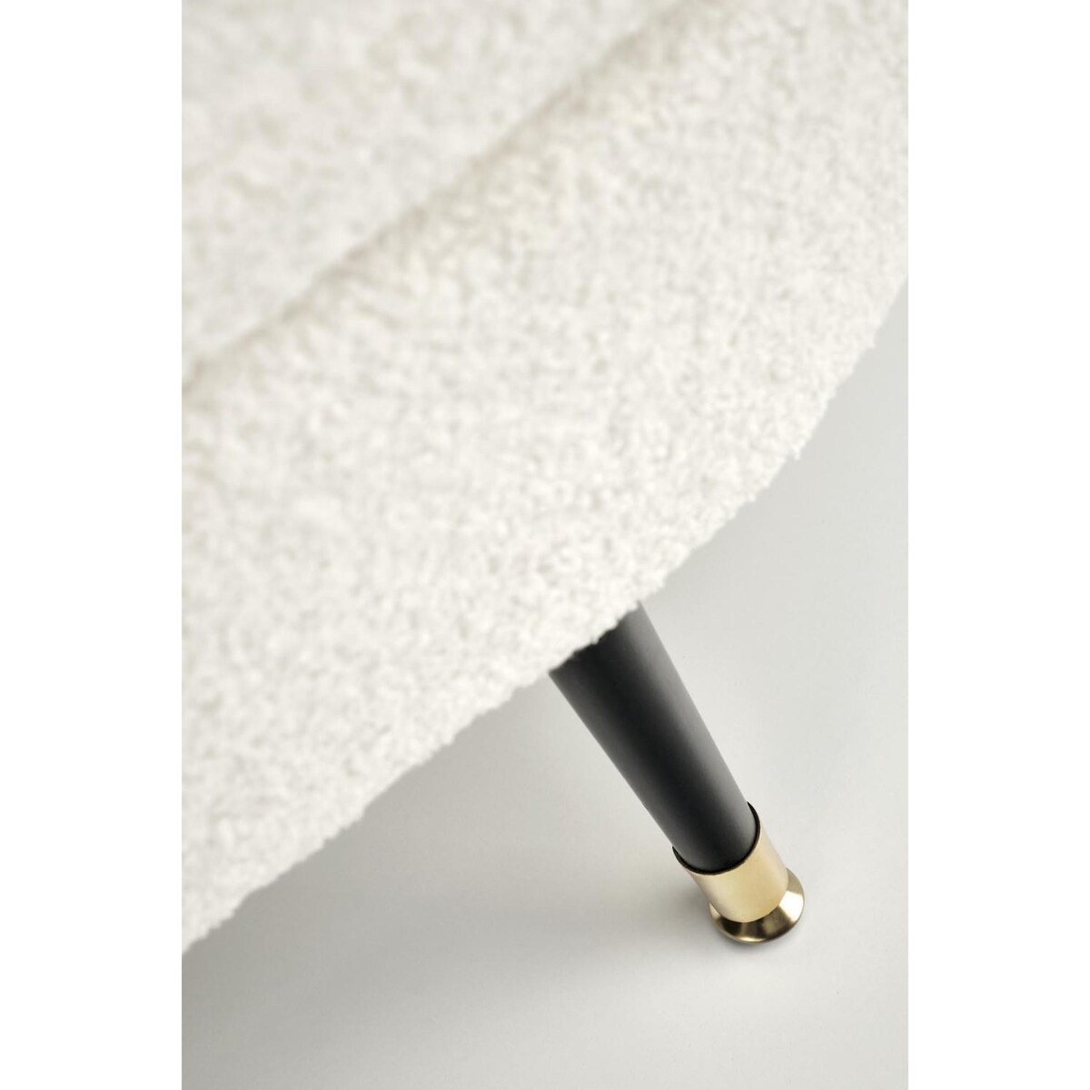 ŁAWKA ZE SCHOWKIEM Avico KREMOWA tkanina bouclé