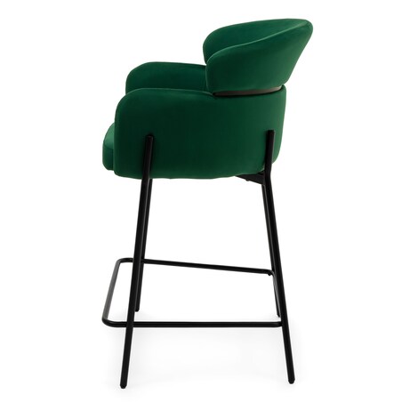 Hoker tapicerowany welurowy do salonu BOLZANO zielony