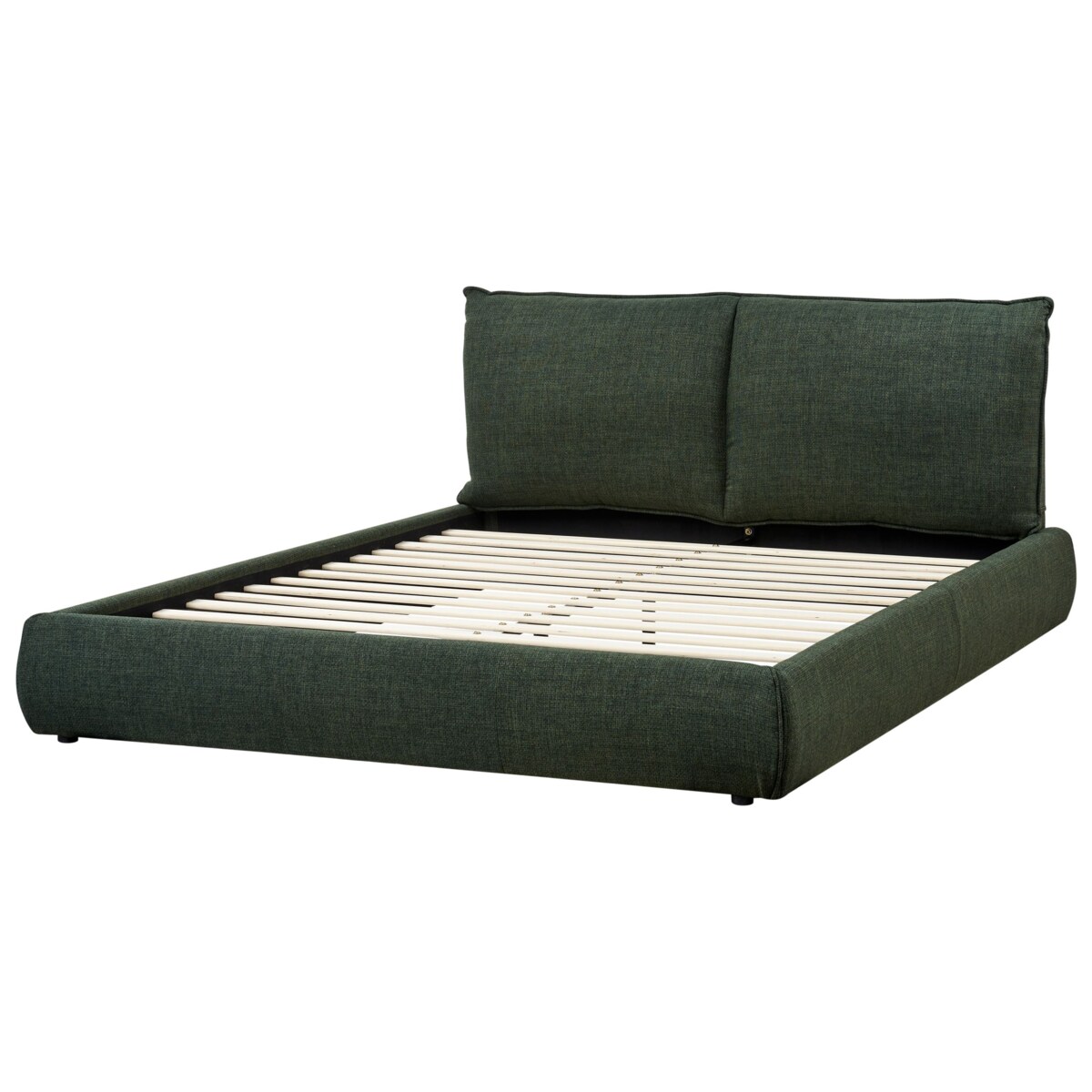Łóżko VINAY 160 x 200 cm Ciemnozielony