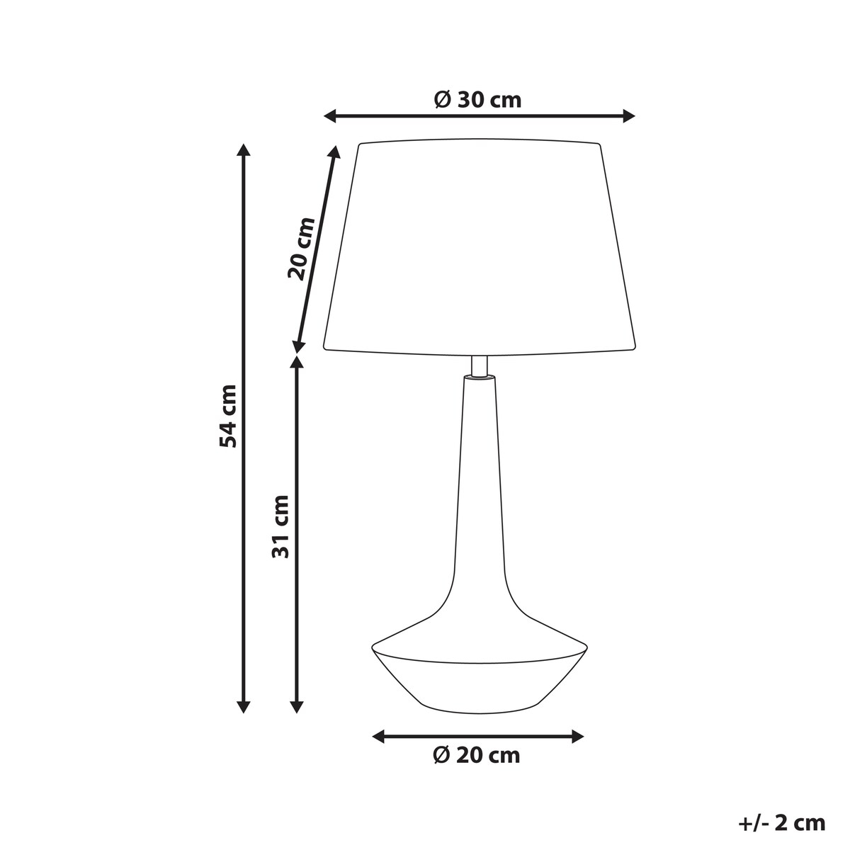 Lampa stołowa GODAWARI Drewno mango Ciemnobrązowy