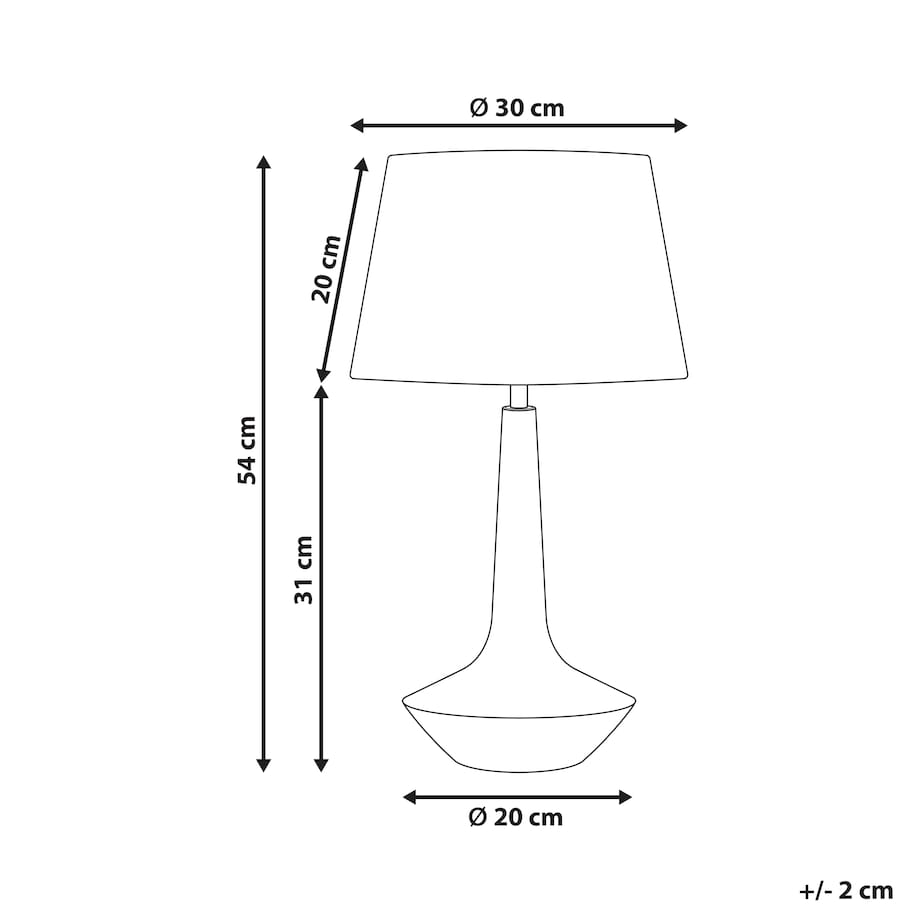 Lampa stołowa GODAWARI Drewno mango Ciemnobrązowy