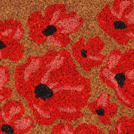 vidaXL Wycieraczka, naturalna, 45x75 cm, włókno kokosowe, tuftowana