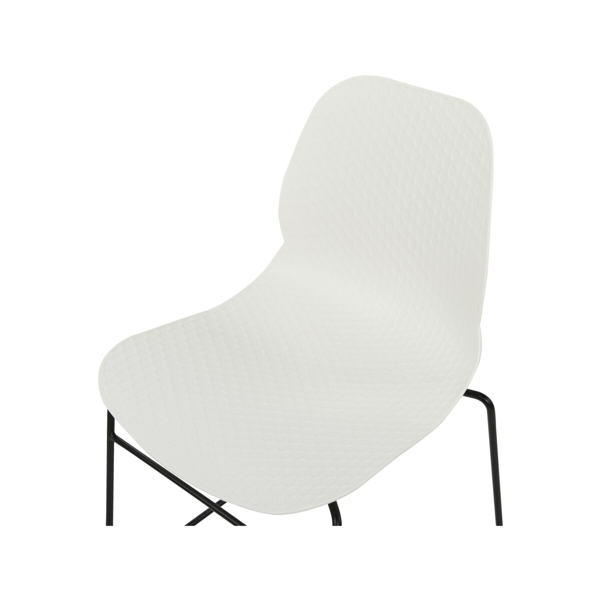 Zestaw 4 krzeseł do jadalni biały PANORA