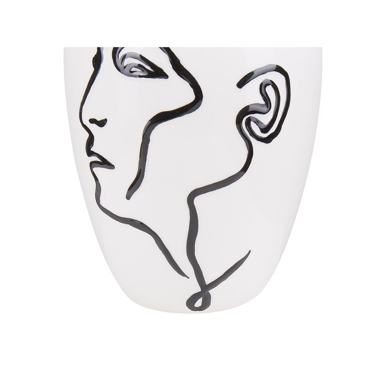 Wazon na kwiaty ceramiczny biały HELIKE