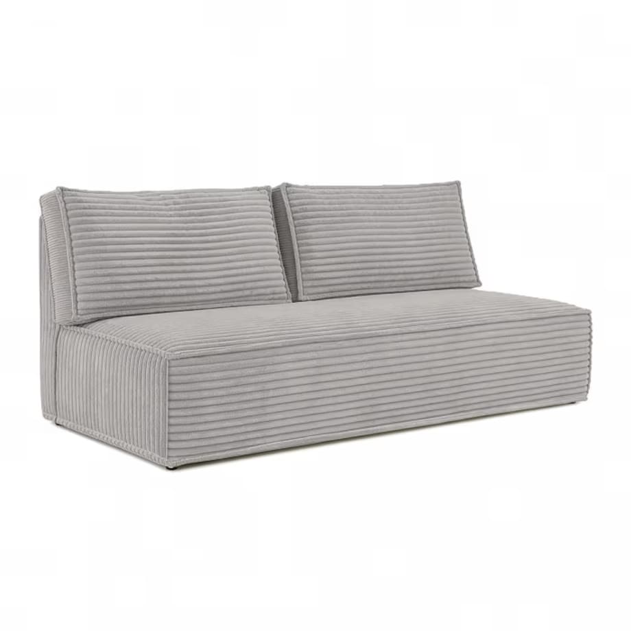 Kanapa Rozkładana z Funkcją Spania Sofa Dwuosobowa Do Salon Szara MAVIA