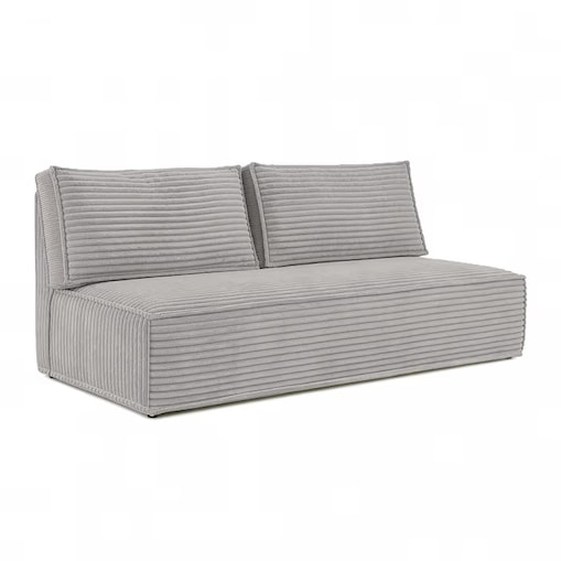 Kanapa Rozkładana z Funkcją Spania Sofa Dwuosobowa Do Salon Szara MAVIA
