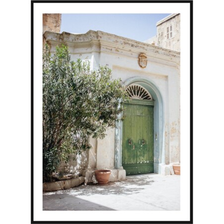 Poster Story, Plakat, Obraz - Dziedziniec na Malcie, wymiary 21 x 30 cm