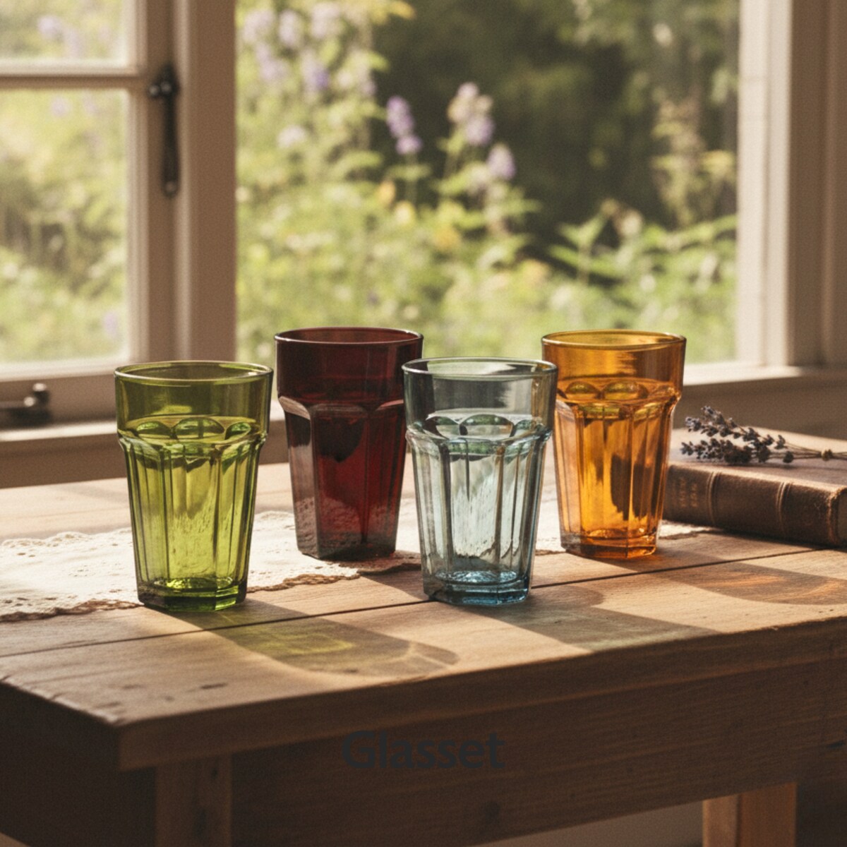 Komplet szklanek w stylu vintage Alva Retro 370 ml