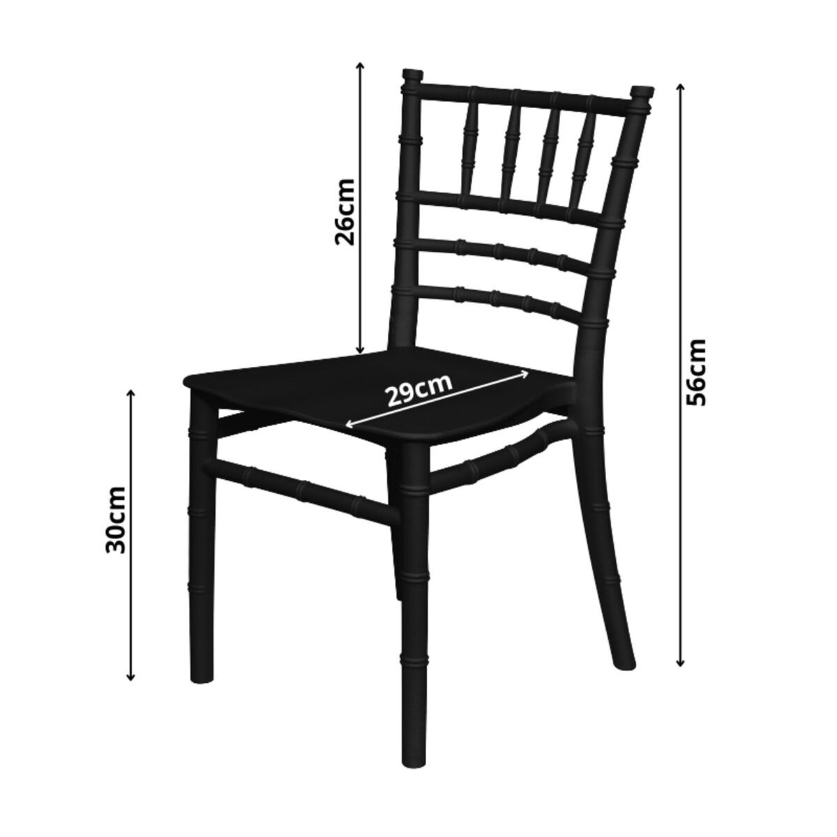 Krzesełko dla dzieci plastikowe z oparciem czarne dziecięce