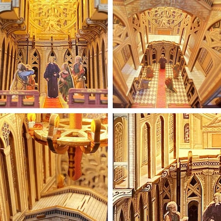 Miniaturowy domek Book Nook - Gotycka katedra