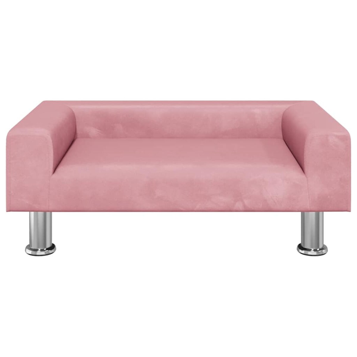 vidaXL Sofa dla dzieci, różowa, 70x45x26,5 cm, aksamit