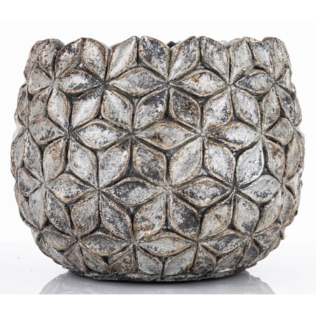 Osłonka cementowa 15,5x17,5x17,5 cm ASCONA-2 złota