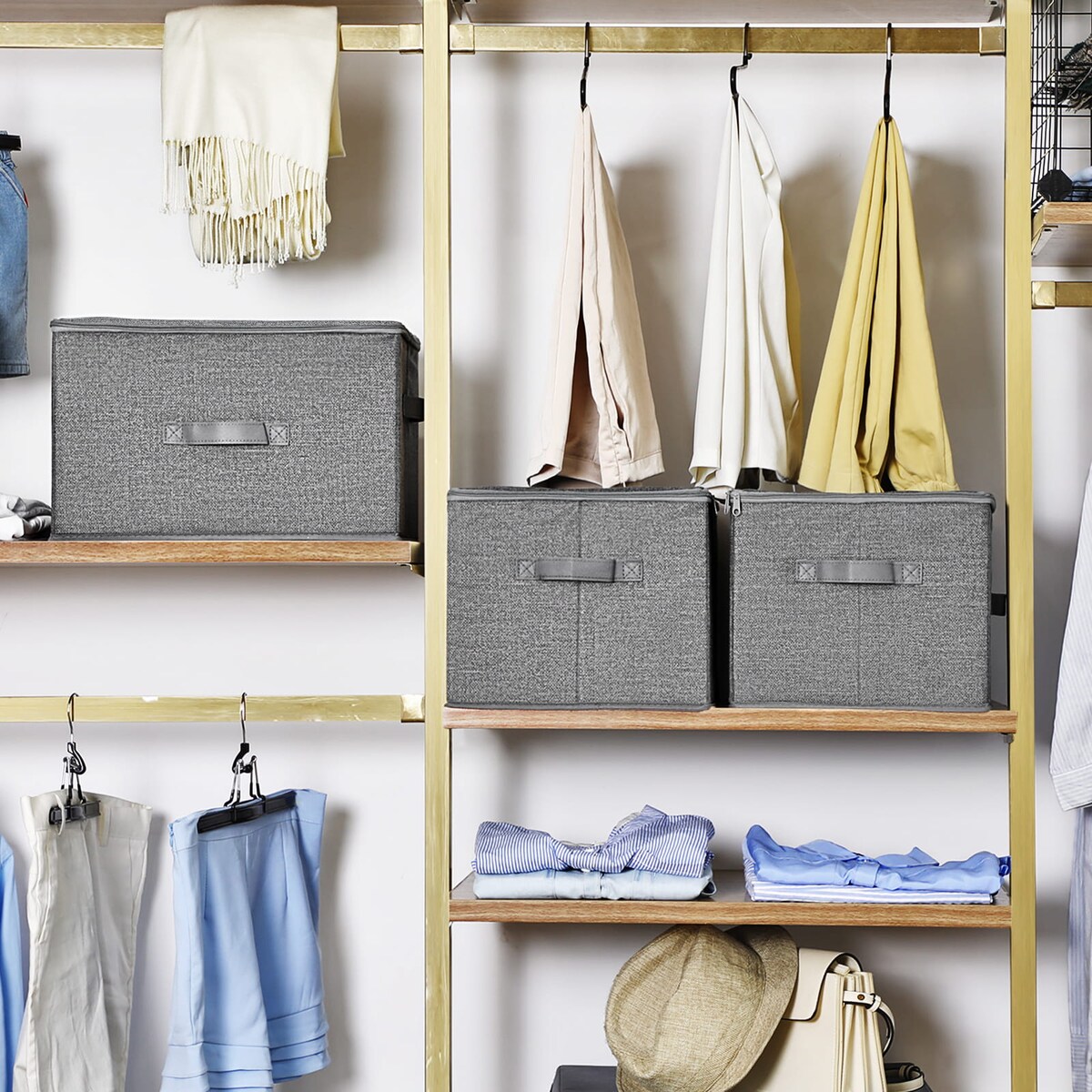 Organizer Pudełko Do Szafy Szary