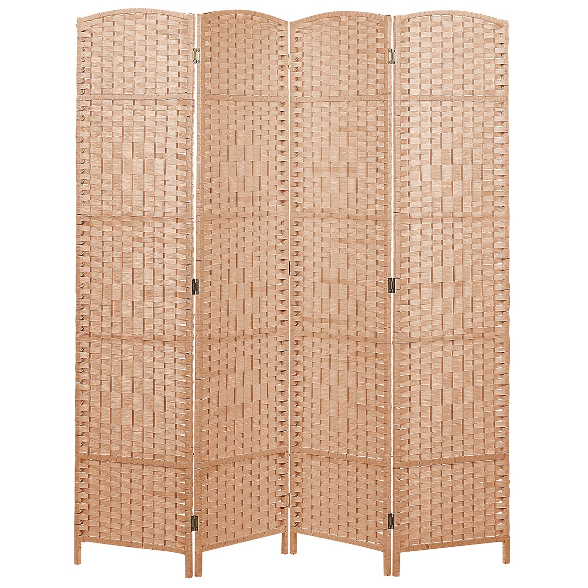 4-panelowy parawan pokojowy LAPPAGO Naturalny 163 cm 170 cm