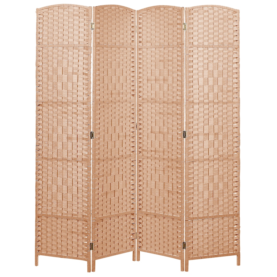 4-panelowy parawan pokojowy LAPPAGO Naturalny 163 cm 170 cm