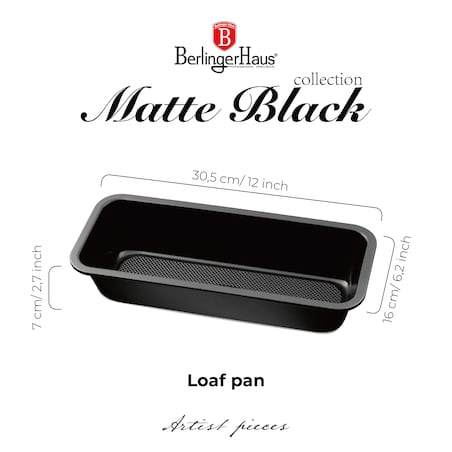 Forma do pieczenia keksówka 32cm BerlingerHaus BH-7922 Czarna