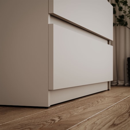 Dwudrzwiowa szafa HANA SS-90 z lustrem, kaszmir