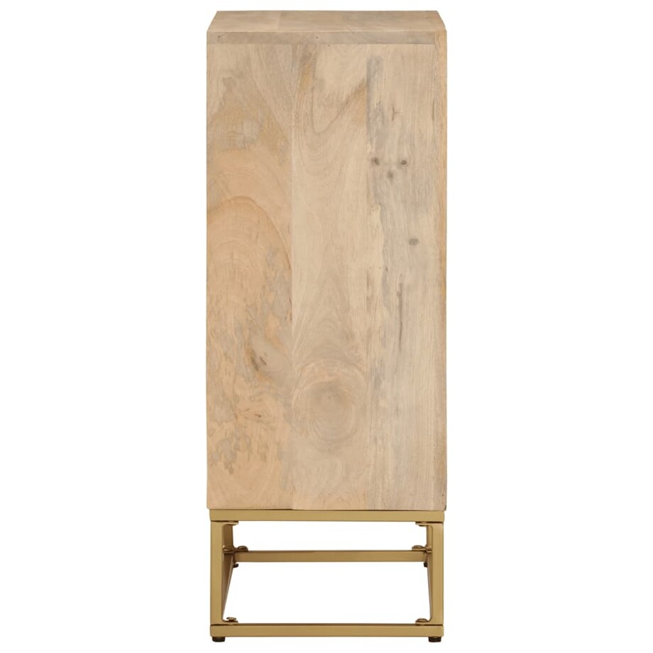 vidaXL Szafka, 55x30x76 cm, lite drewno mango i żelazo