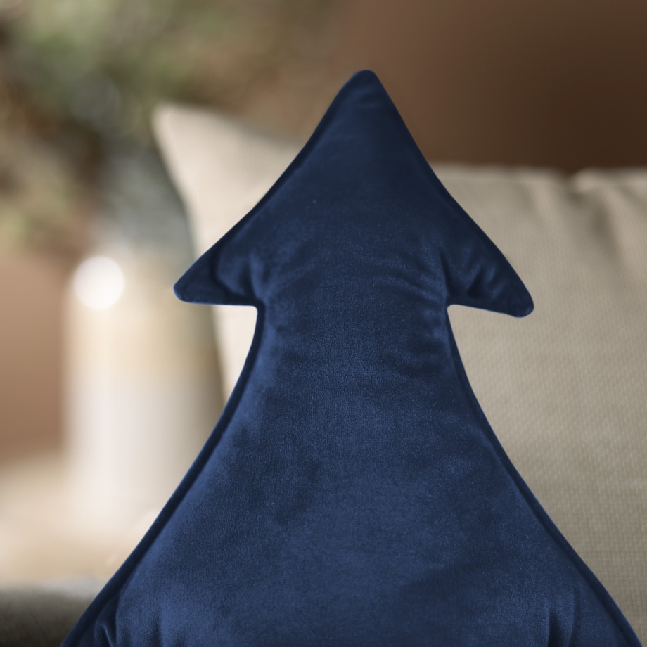 Poduszka Choinka 38x40cm, granat, 38x40x8cm, Christmas