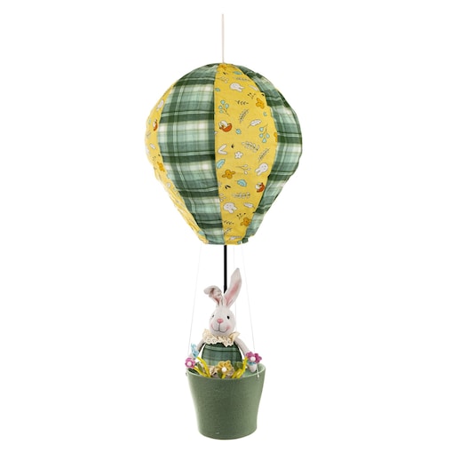 Dekoracja - króliczka w balonie 93x35x35 cm GRIGIA