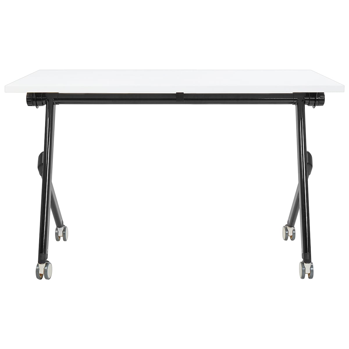 Składane biurko BENDI Biały 120 cm 60 cm z kółkami