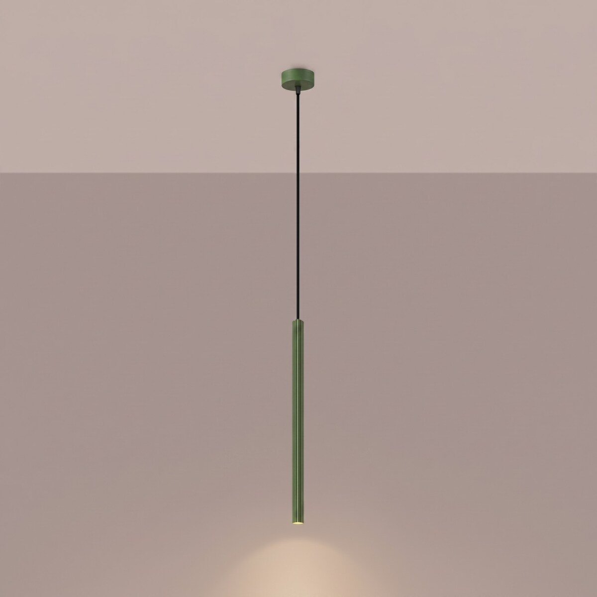 Lampa wisząca ARCHE 1 zielona oliwka