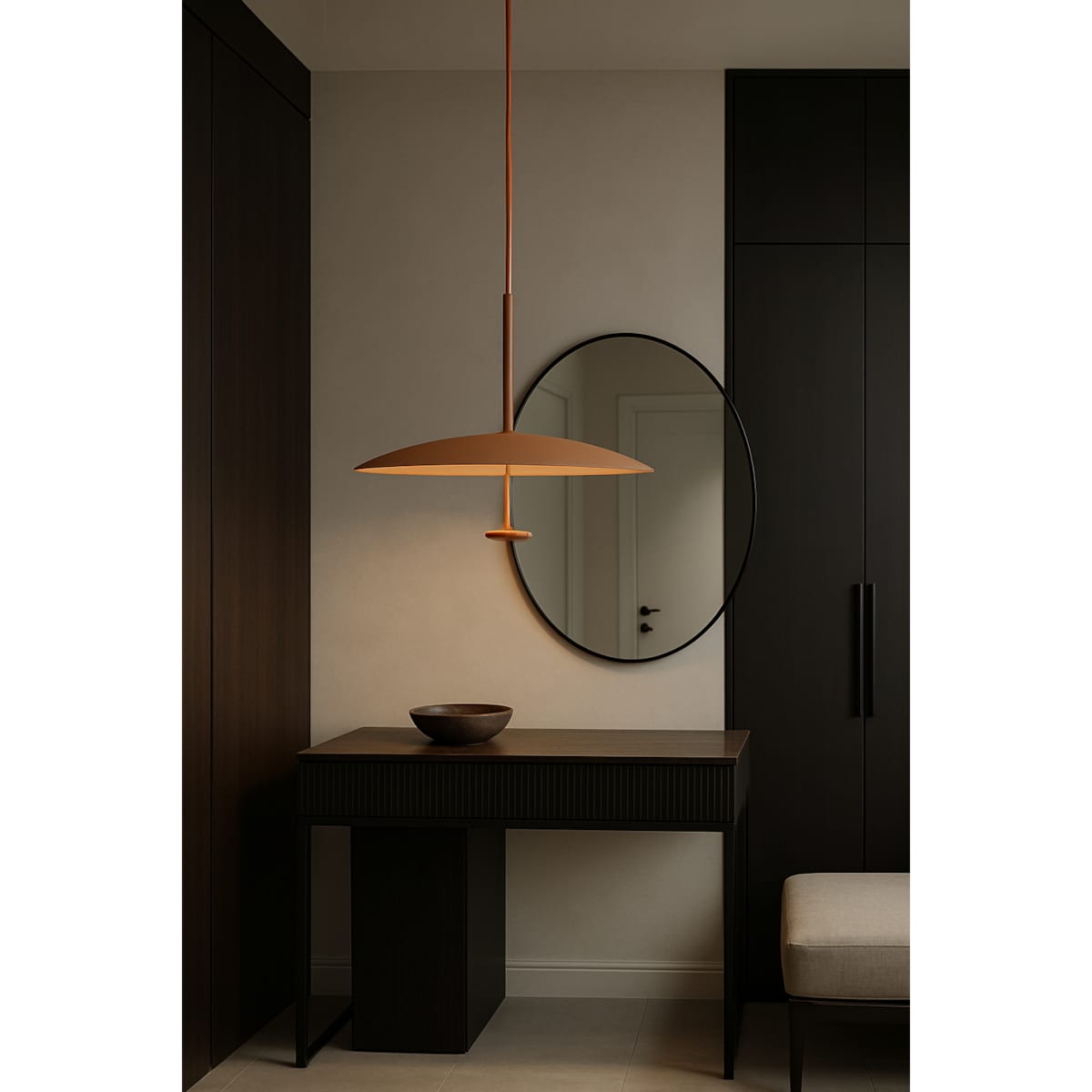 LAMPA WISZĄCA ASTRELIA CEGLASTY BRĄZ, MINIMALISTYCZNA ELEGANCJA