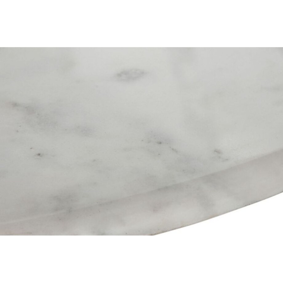 Okrągły stół z białym marmurowym blatem Ø120 cm KALINA