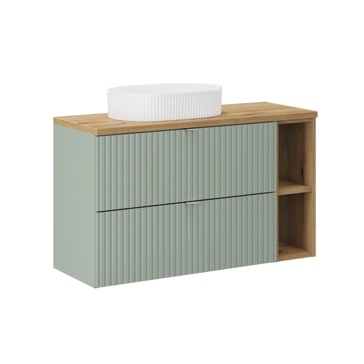 Zestaw meblowy 100cm z blatem i umywalką nablatową Beyond SET-LRG B OAK 100CM UN BEYOND WH LR