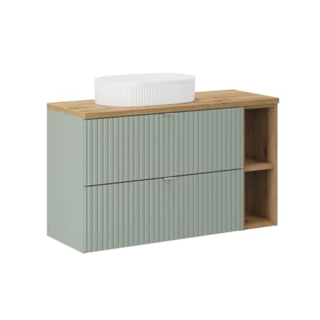 Zestaw meblowy 100cm z blatem i umywalką nablatową Beyond SET-LRG B OAK 100CM UN BEYOND WH LR